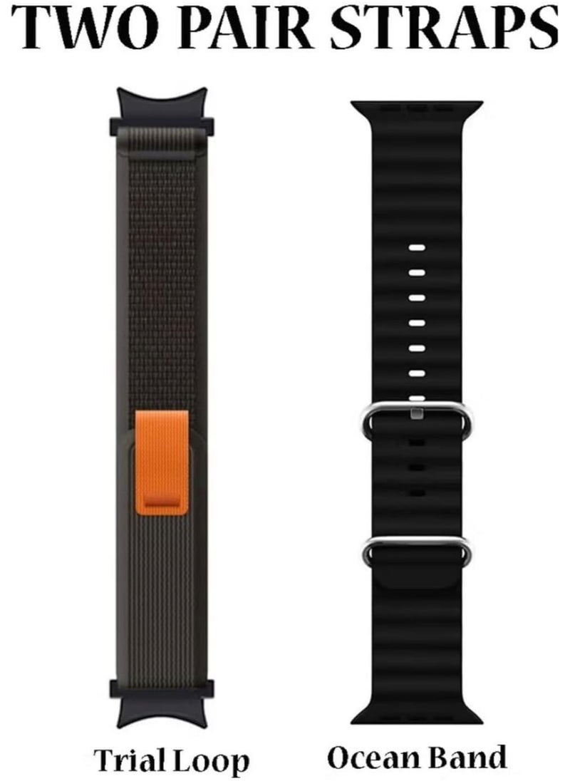 ELTRAZONE - HK 11 Ultra 49mm Smart Watch with Full Touch AMOLED Display, 2 Straps & Wireless Charger - Compatible with Android & iOS - Image 1