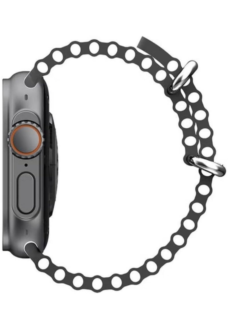 ELTRAZONE - HK 11 Ultra 49mm Smart Watch with Full Touch AMOLED Display, 2 Straps & Wireless Charger - Compatible with Android & iOS - Image 1