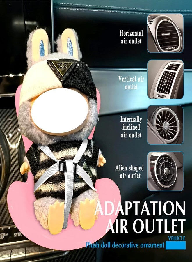 NUJOLI Car Seat for La bu bu Dolls 10-17cm, Car Decoration Chair with Air Vent Clip, Doll Accessories Sofa Seat Suitable for Fans Dolls Collectors Display - Image 3