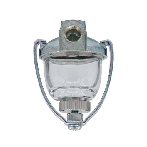 THUNDERMINGO Fuel Sediment Bowl Assembly 393169 for Briggs & Stratton John Deere Kohler A210101 Wisconsin LP43 Clinton Tecumseh glass tractor Fuel Filter Gas Strainer 293964 295913 690612 89346 295984 1/8" NPT - Image 2