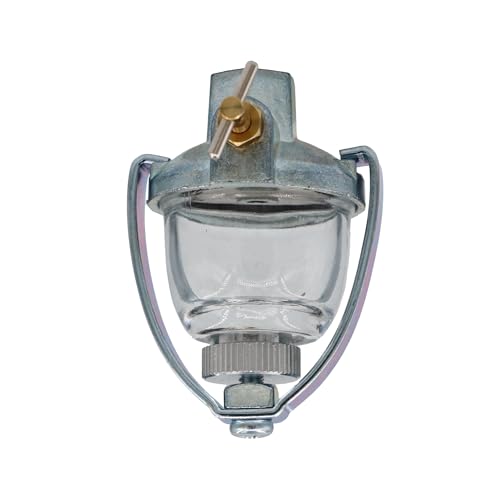 THUNDERMINGO Fuel Sediment Bowl Assembly 393169 for Briggs & Stratton John Deere Kohler A210101 Wisconsin LP43 Clinton Tecumseh glass tractor Fuel Filter Gas Strainer 293964 295913 690612 89346 295984 1/8" NPT - Image 1