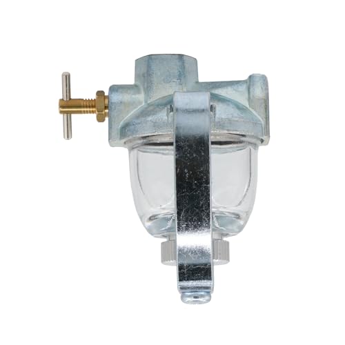 THUNDERMINGO Fuel Sediment Bowl Assembly 393169 for Briggs & Stratton John Deere Kohler A210101 Wisconsin LP43 Clinton Tecumseh glass tractor Fuel Filter Gas Strainer 293964 295913 690612 89346 295984 1/8" NPT - Image 3