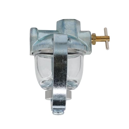 THUNDERMINGO Fuel Sediment Bowl Assembly 393169 for Briggs & Stratton John Deere Kohler A210101 Wisconsin LP43 Clinton Tecumseh glass tractor Fuel Filter Gas Strainer 293964 295913 690612 89346 295984 1/8" NPT - Image 5