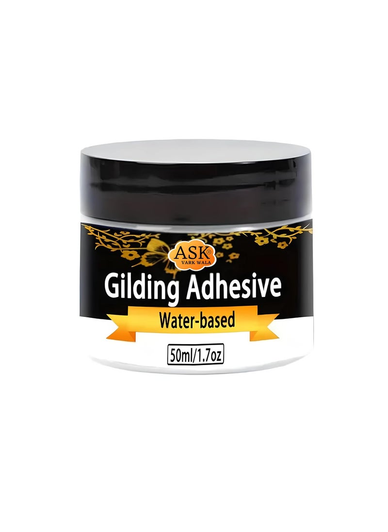 ASK VARK WALA ASK VARK WALA Gilding Adhesive WaterBased Gold Leaf Glue 50ml Easy Application for Crafting Decorating 