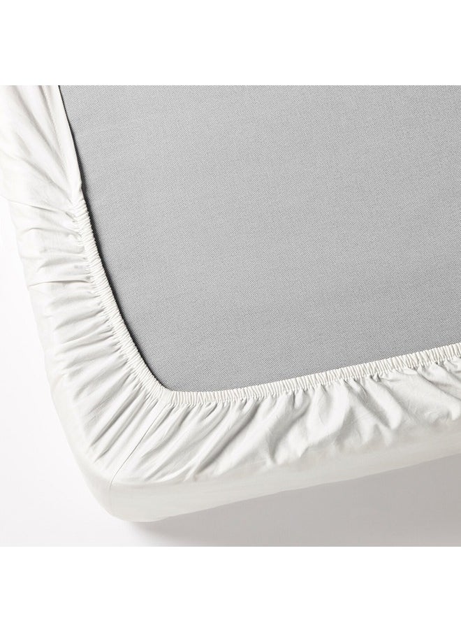 Generic Cotton Fitted Sheet King Size, Soft & Smooth Luxury Hotel Sheets, Secure-Fit Elastic, Deep Pocket Fitted Sheet - White  - Image 3