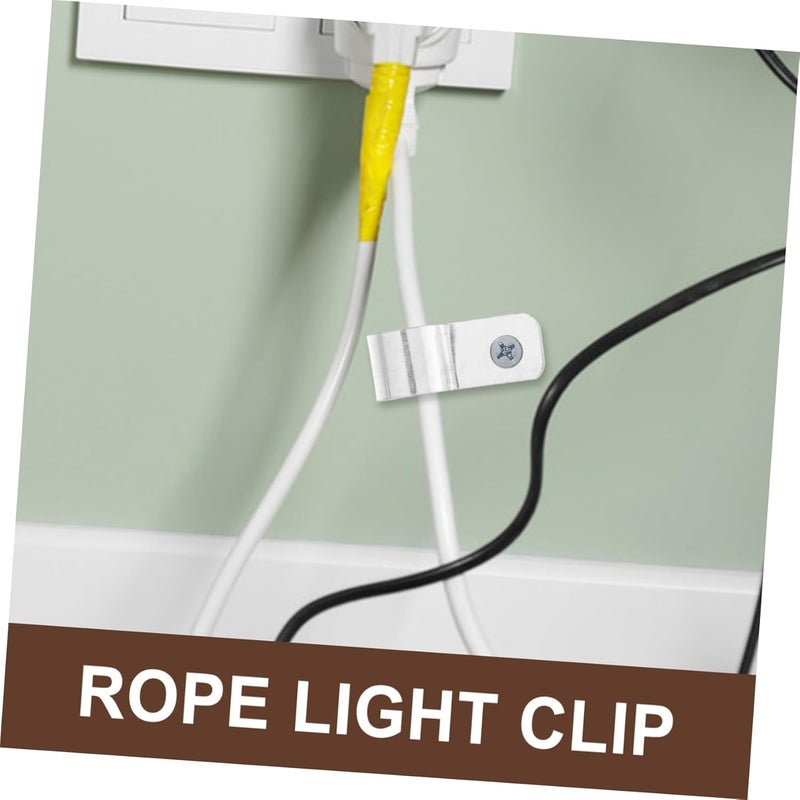 Fireproof Cable Clips 20Pcs White Wire Management Clips For Safe Cord Organization - Image 5