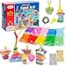 Shindel Sand Art Kits for Kids 36 PCS Sand Painting for Crafts 8 Shapes of Bottles 10 Assorted Colored and 2 Glitter Sand Bags for Kids DIY Project - Image 2