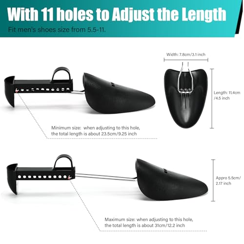 ECHODONE 5 Pairs Practical Adjustable Length Men Shoe Tree Shoe Stretcher Boot Holder Shaper Support - Image 4
