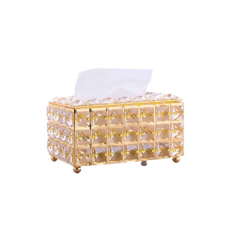 Primst Generic Decorative Crystal Tissue Box, Tabletop Tissue Holder Case, Dressing Tables Decoration Napkin Organizer, Bling Gift for Girlfriend and Mom