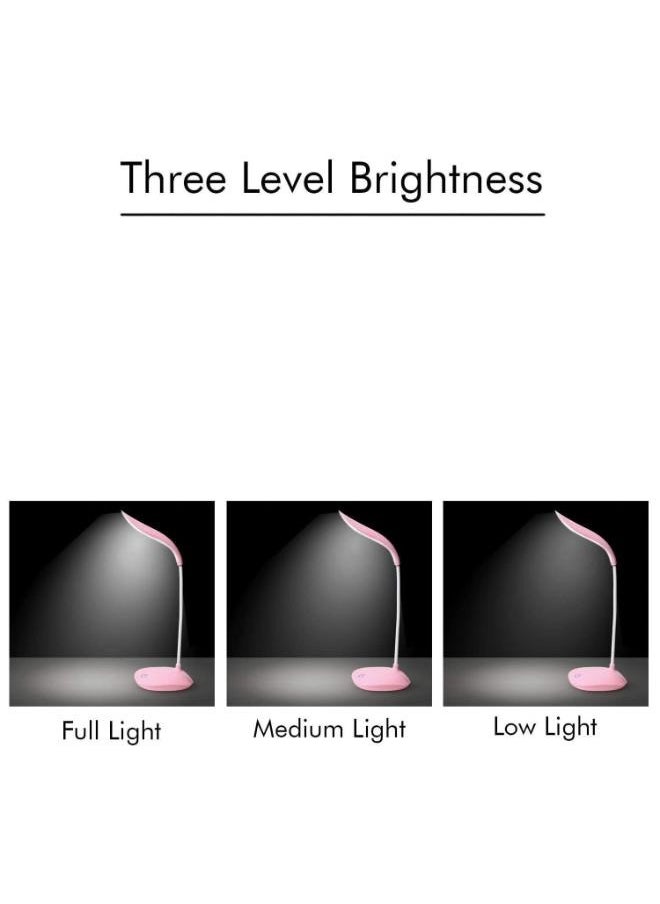 Generic Dimmable LED Desk Light Touch Sensor Table Bedside Reading Lamp USB Rechargeable  - Image 3
