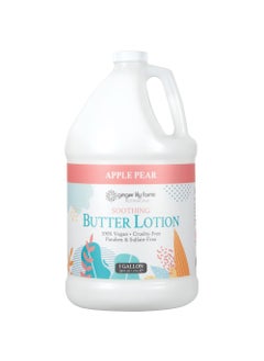Ginger Lily Farms Botanicals Soothing Butter Lotion for Dry Skin 100 Vegan  CrueltyFree Apple Pear Scent 1 Gallon Refill 128 fl oz