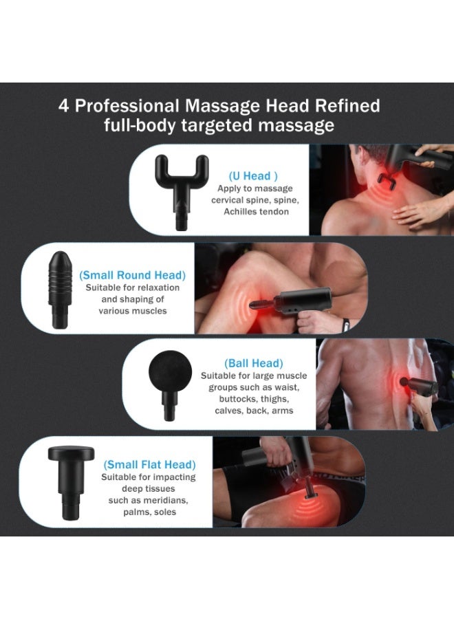massage gun 6 مستوى تردد متغير الاهتزاز لعضلات الجسم - Image 2