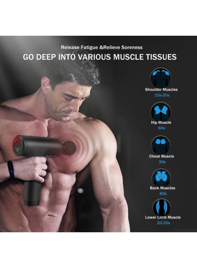 massage gun 6 مستوى تردد متغير الاهتزاز لعضلات الجسم - Image 5