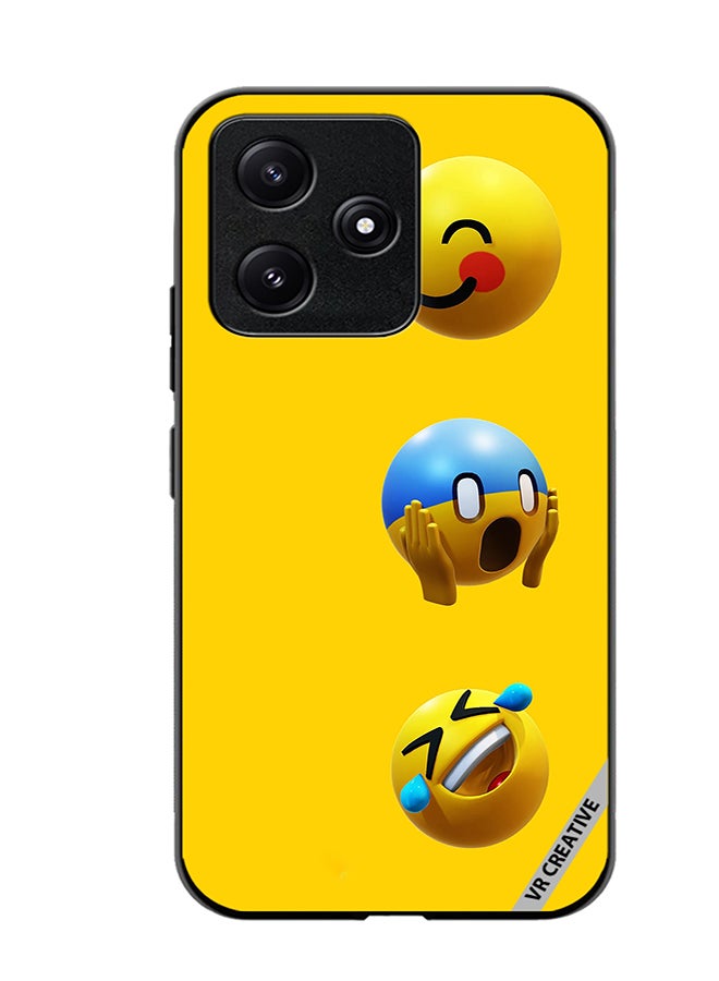 VR CREATIVE Protective Case Cover For Xiaomi Poco M6 Pro 5G Smile Design Multicolour - Image 1