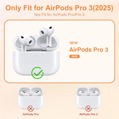 Link Dream 5 Pairs Replacement Ear Tips for AirPods Pro 3 Silicon Ear Buds Tips with Cleaner Pen & Portable Storage Box White（XXS/XS/S/M/L Tips+ Cleaner Pen - Image 2