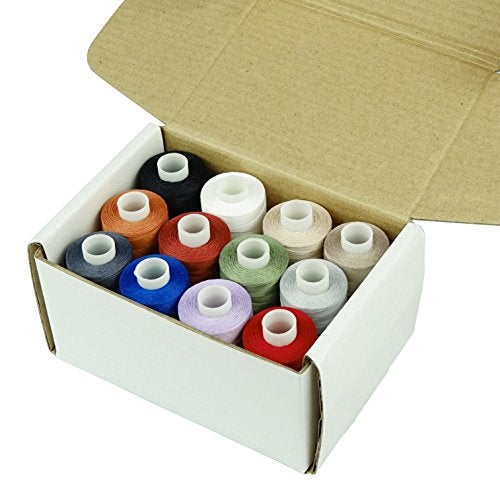 Simthread 12 Multi Colors All Purposes Cotton Quilting Thread 50s/3 Thread for Piecing Sewing etc - 550 Yards Each 12C01 - Image 4