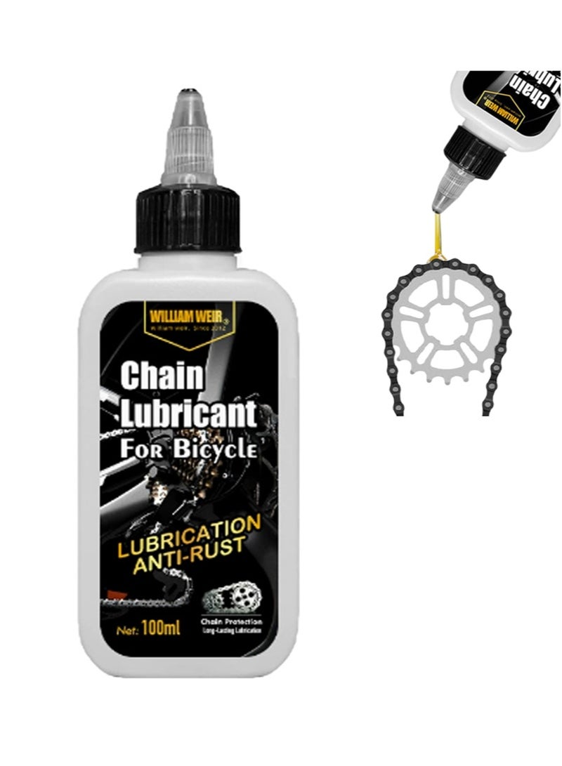 ويليام وير مُزَلِّق لسلاسل الدراجات، ومُزَلِّق لمفصلات الأبواب، ومُزَلِّق لماكينات الخياطة. يمنع التآكل، ويقلل الاحتكاك، ويمنع الصدأ. مناسب لجميع سلاسل الدراجات. يقلل الضوضاء وانزلاق السلسلة بشكل فعال (100 مل). - Image 1