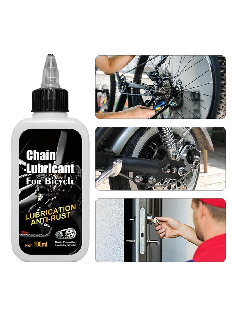 ويليام وير مُزَلِّق لسلاسل الدراجات، ومُزَلِّق لمفصلات الأبواب، ومُزَلِّق لماكينات الخياطة. يمنع التآكل، ويقلل الاحتكاك، ويمنع الصدأ. مناسب لجميع سلاسل الدراجات. يقلل الضوضاء وانزلاق السلسلة بشكل فعال (100 مل). - Image 3