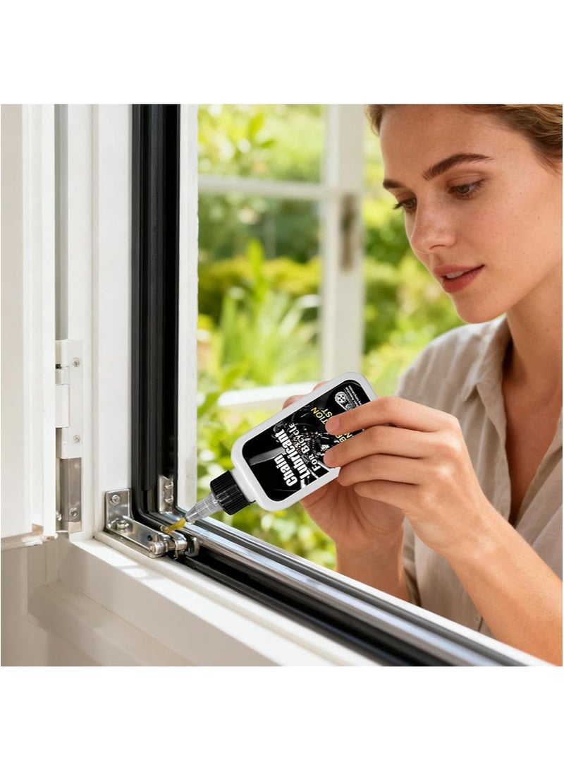 ويليام وير مُزَلِّق لسلاسل الدراجات، ومُزَلِّق لمفصلات الأبواب، ومُزَلِّق لماكينات الخياطة. يمنع التآكل، ويقلل الاحتكاك، ويمنع الصدأ. مناسب لجميع سلاسل الدراجات. يقلل الضوضاء وانزلاق السلسلة بشكل فعال (100 مل). - Image 4