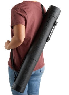 Juvale Juvale Poster Tube with Strap, Black Expandable Storage Tube, Holder, Container for Posters, Blueprints, Artwork, Map (30 to 49 Inches)  - Image 5