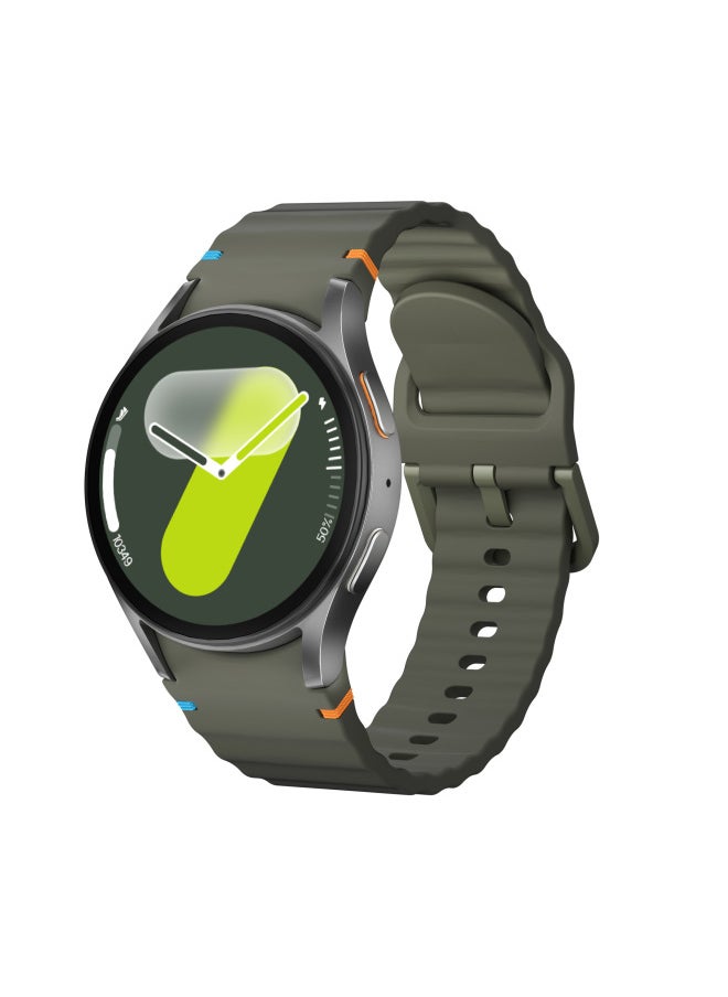 HD Watch7 Mini Smart Watch Bluetooth Call Heart Rate Monitoring Navigation AMOLED Round Screen Foreign Trade-Color:Titanium Gold + Starlight Color Watch Strap [exclusively Foreign Trade]