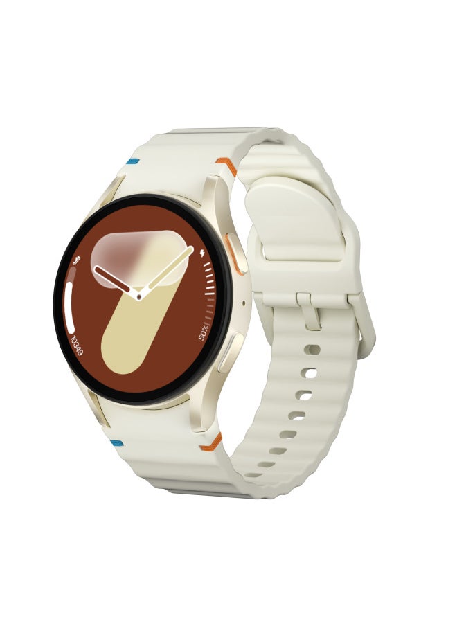 HD Watch7 Mini Smart Watch Bluetooth Call Heart Rate Monitoring Navigation AMOLED Round Screen Foreign Trade-Color:Titanium Gold + Starlight Color Watch Strap [exclusively Foreign Trade]