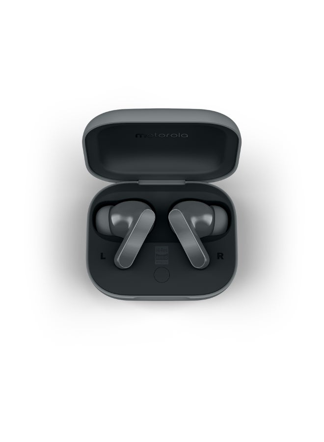 Motorola Buds Bass ANC, deep powerful bass, Triple mic system for clear calls, CrystalTalk AI, PANTONE Dark Shadow PANTONE Dark Shadow