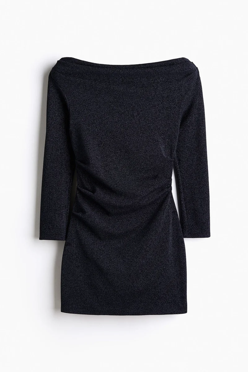 اتش اند ام فستان بأكمام مكشوفة