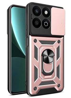 Case Compatible with Honor X7c / Honor 200 Smart, with Slide Camera Lens and Ring Bracket, Seismic and Anti Fall Cover with Honor X7c / Honor 200 Smart
