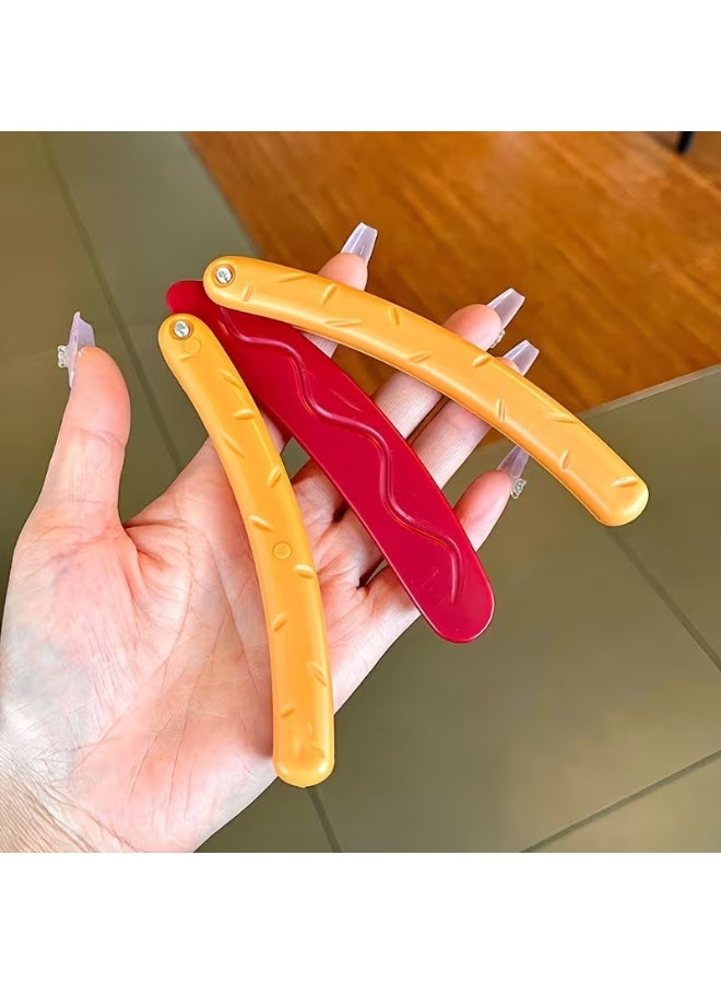 Goolsky Hot Dog Novelty Fidget Toy, Safe Butterfly-Style Design for Relax & Party Games, Mixed Colors - Holiday Gift for Teens & Friends, Playful Gadget with Sturdy Construction - Image 5