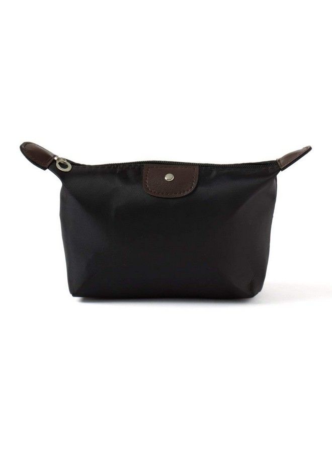 THE QUIRK BOX Travel Pouch Toiletry Bag Cosmetic Pouch Travel Organizer Travel Kit Plain Black Set Of 2 - Image 3