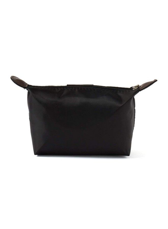 THE QUIRK BOX Travel Pouch Toiletry Bag Cosmetic Pouch Travel Organizer Travel Kit Plain Black Set Of 2 - Image 4