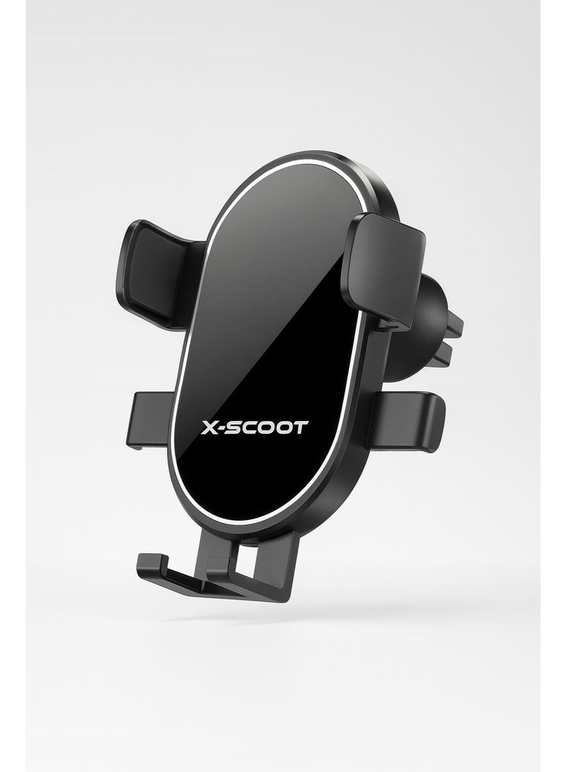 X-Scoot XS-802 Car Phone Holder – Air Vent Mount – 360° Rotation – Universal Mobile Holder - Image 1