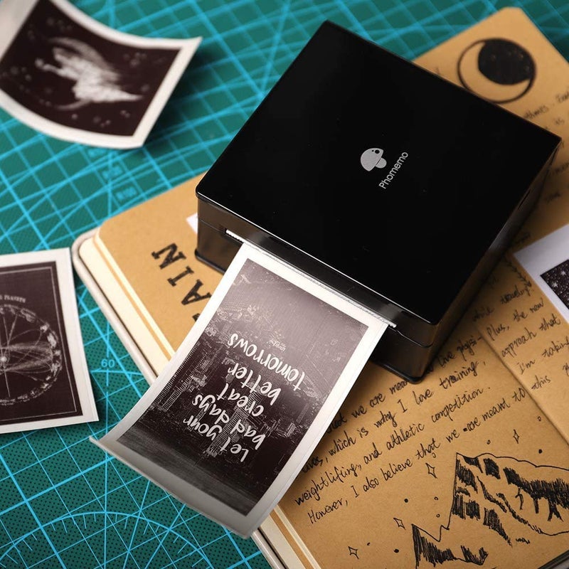 Phomemo Adhesive Thermal Sticker Paper, 50mm-53mm Width, White/Transparent/Semi-Transparent, 112 Sheets, Compatible with Phomemo M02/M03/M04 Series Bluetooth Thermal Pocket Printers - Image 4