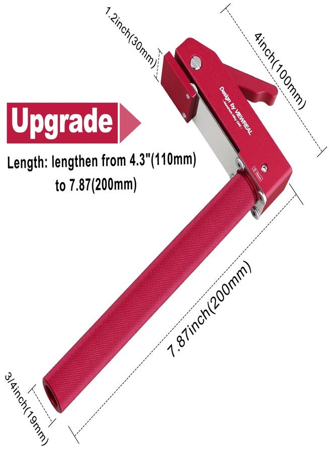 ViewReal Bench Dog Clamp,3/4"(19mm) Bench Dog Hole Clamp for Woodworking, Adjustable Quick-Lock Bench Clamps for Woodworking, Non-Marring Pads, Long Handle Holdfast for MFT Table (6-Piece Set) - Image 3