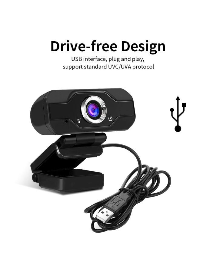 نيتاك كاميرا ويب بمنفذ USB مع ميكروفون أسود - Image 4