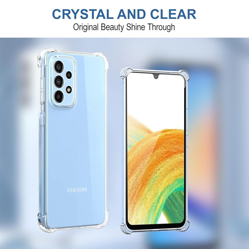 Cedo Samsung Galaxy A13 (4G)/ A23 (4G)/ A32 (5G) / M32 (5G) Bumper Case | Soft Jel Flexible Thin Full Protection Shock Proof Clear TPU Back Case Cover for Samsung Galaxy A13 (Transparent) - Image 5
