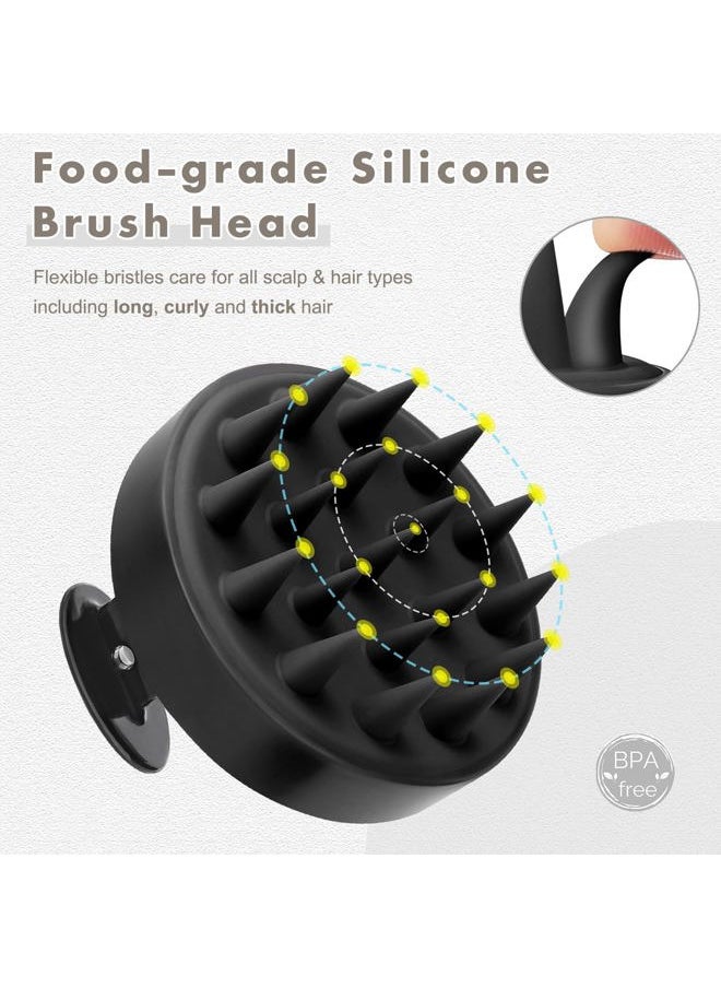 FReatech 2-Pack Hair Scalp Massager Shampoo Brush, Scalp Scrubber with Silicone Bristles for Scalp Scrub, Head Massage and Hair Growth, Shower Hair Massager Scalp Exfoliator for Dandruff  - Image 3