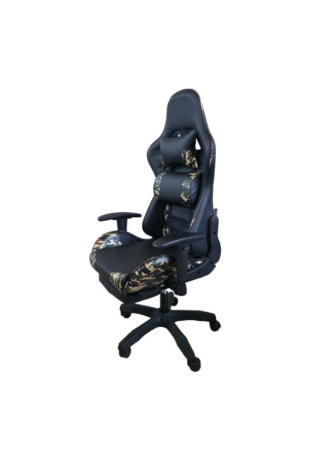 FURALUX Ergonomic Gaming Chair with Retractable Footrest – High Back Reclining Racing Style Gamer Chair with Adjustable Lumbar Support, Headrest & Height Control - Image 3