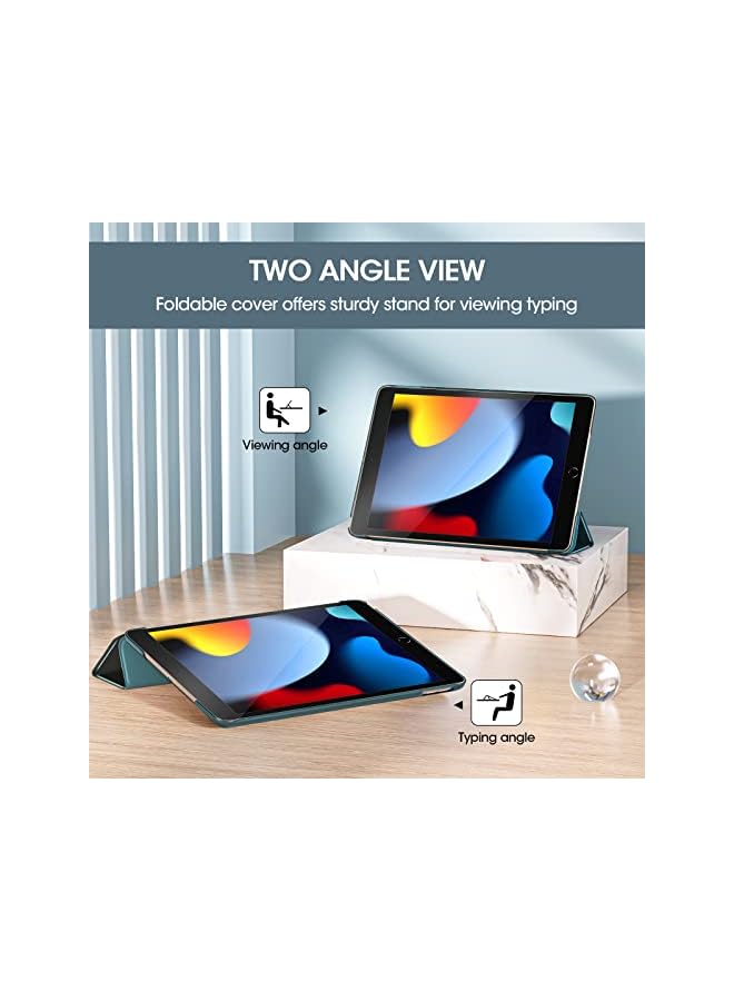 Procases Ipad 10.2 Case 2021 9Th Gen/ 2020 8Th 2019 7Th Gen, Slim Stand Hard Back Shell Protective Smart Cover For Inch 9/8/7 -Teal - Image 3