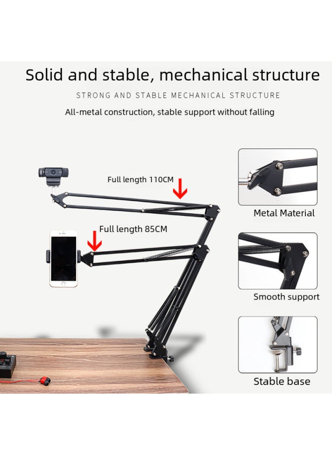 Generic - Camera Video Anchor Special 35 Camera Disc Desktop Video Bracket Teaching Cantilever Universal Bracket-Color:210cm Floor Stand - Image 1