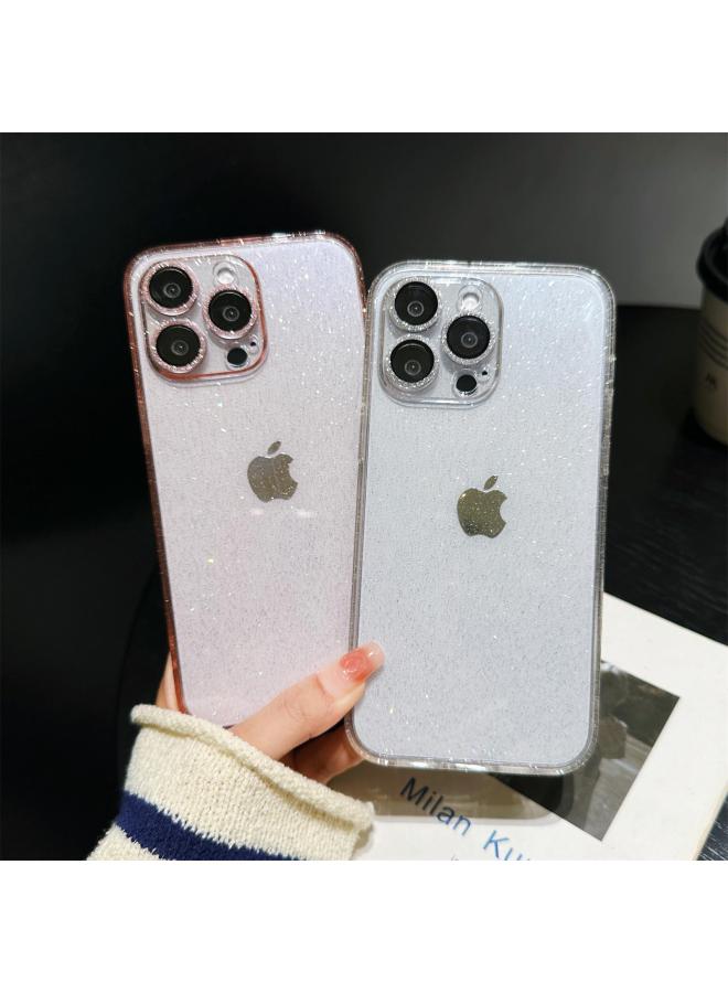 Fine Hole Lens Frame Suitable For Apple 14promax Mobile Phone Shell Glitter Transparent 15/14pro-Specifications:iphone13promax - Image 4