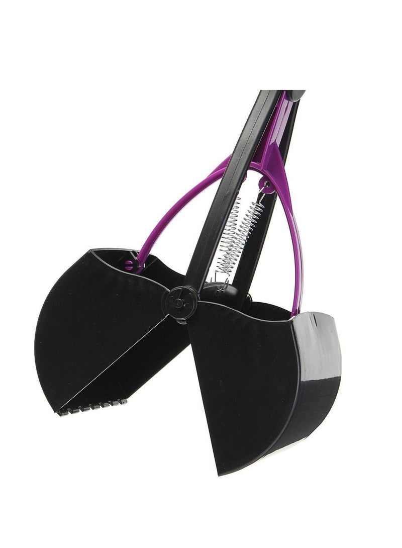 1 قطعة من الحيوانات الأليفة البراز مجرفة مقبض طويل الصلبة مشرشف مثل سن المنشار الكلب مع مقبض طويل الكلب مع مجرفة - Image 5