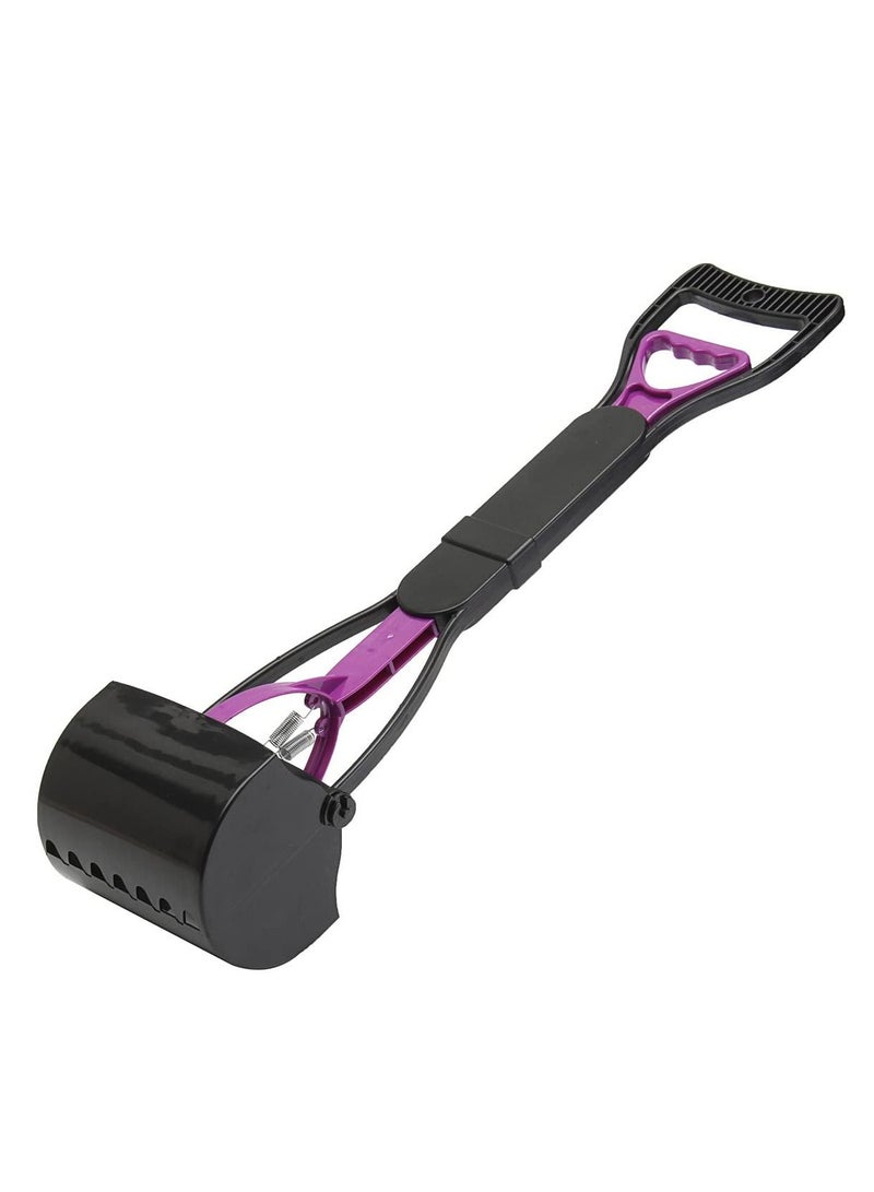 1 قطعة من الحيوانات الأليفة البراز مجرفة مقبض طويل الصلبة مشرشف مثل سن المنشار الكلب مع مقبض طويل الكلب مع مجرفة - Image 2