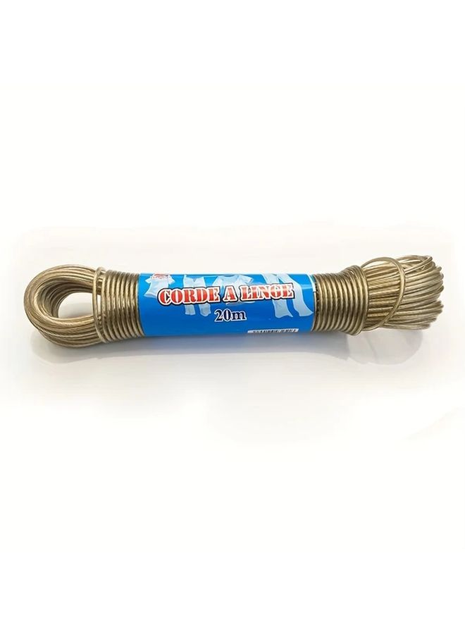65 6ft 20m Heavy Duty Plastic Clothesline 3mm Thick For Outdoor Indoor Laundry Drying - Image 5