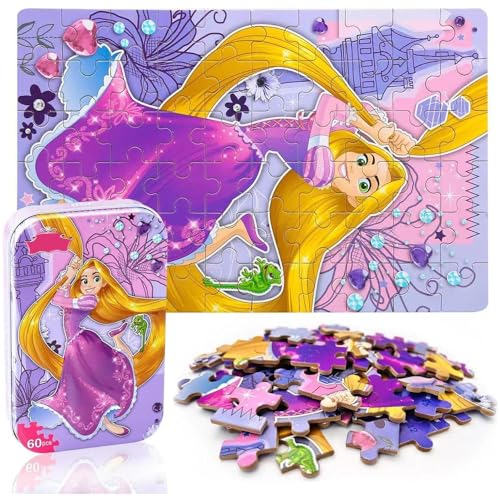 LELEMON Puzzles for Kids Ages 48 60 Piece Puzzles for Kids Ages 35Cool Jigsaw Puzzles in a Metal BoxEducational Learning Puzzle Games Puzzle Toys Gifts for Girls and Boys - Image 1