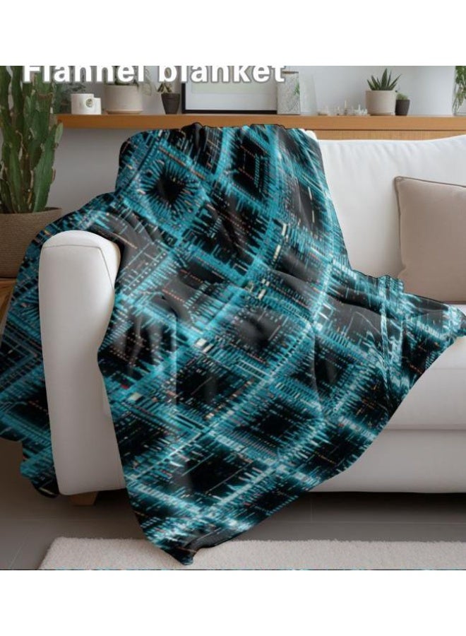 general Flannel thin blanket (warm and comfortable, suitable for sleep, gaming, dust removal and sandproof) 150cm*200cm - 852 - Image 4