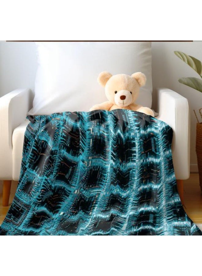 general Flannel thin blanket (warm and comfortable, suitable for sleep, gaming, dust removal and sandproof) 150cm*200cm - 852 - Image 1