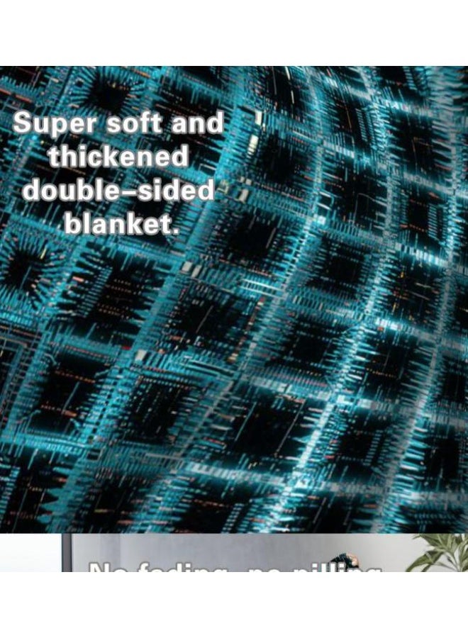 general Flannel thin blanket (warm and comfortable, suitable for sleep, gaming, dust removal and sandproof) 150cm*200cm - 852 - Image 5
