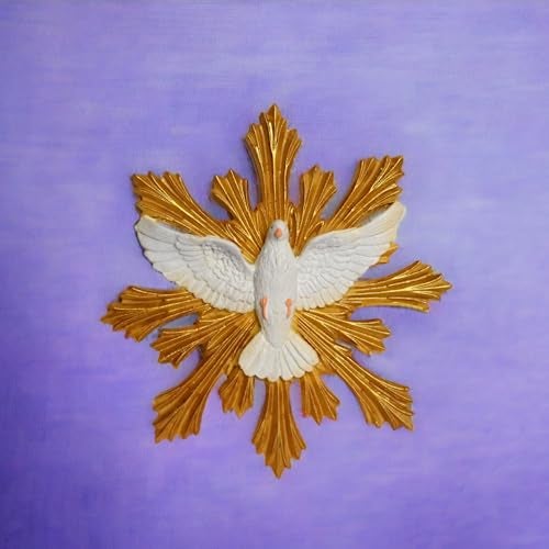 KariGhar® Faith Dove Holy Spirit Catholic wall Hanging Idol Perfect for Prayer Room/Drawing Room/Decoration & Gifting A0055 (3 x 13 x 13 cm) (5 x 5 INCH) - Image 4